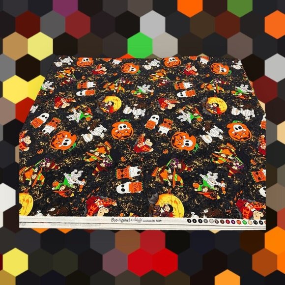 Boo-ligans Style Licensed to SSI Cotton Halloween Fabric 2.75 Yards x 44 Inch - Picture 3 of 16